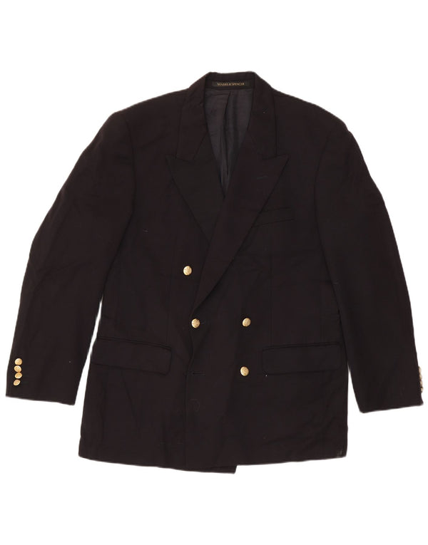 Marks & Spencer Mens St. Michael Blazer Jacket UK 40 Medium Navy Blue