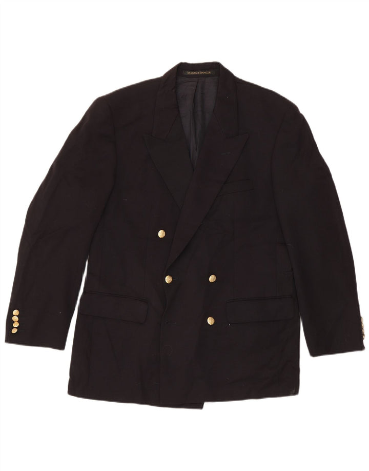 Marks & Spencer Mens St. Michael Blazer Jacket UK 40 Medium Navy Blue