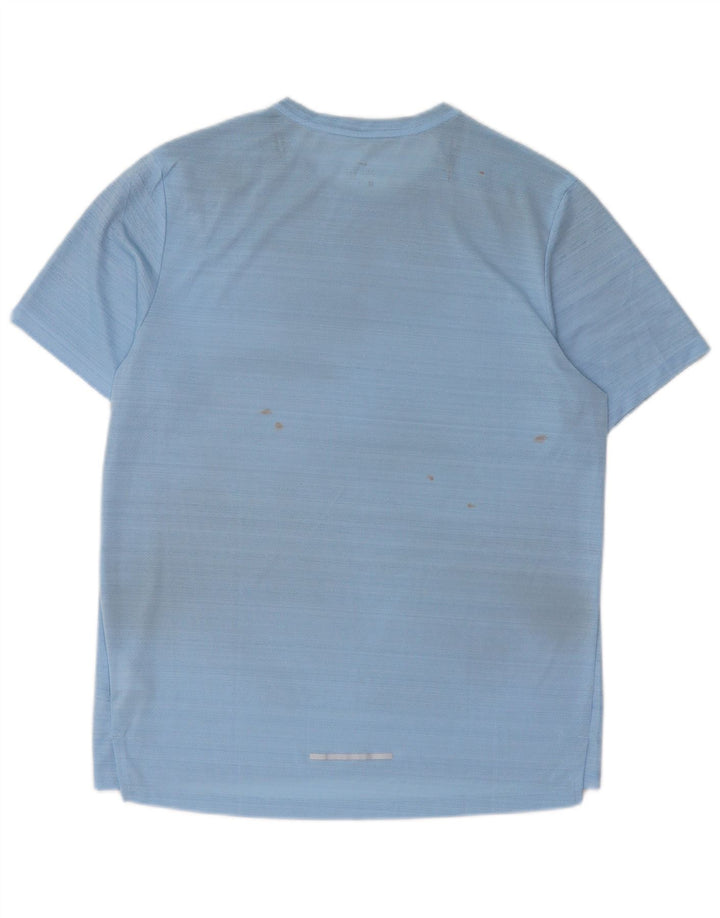 Nike Mens Dri Fit T-Shirt Top Medium Blue Polyester