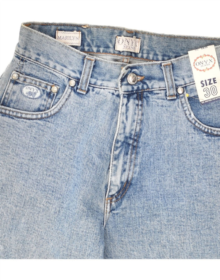 ONYX Womens Tapered Jeans W30 31  Blue Cotton | Vintage Onyx | Thrift | Second-Hand Onyx | Used Clothing | Messina Hembry 