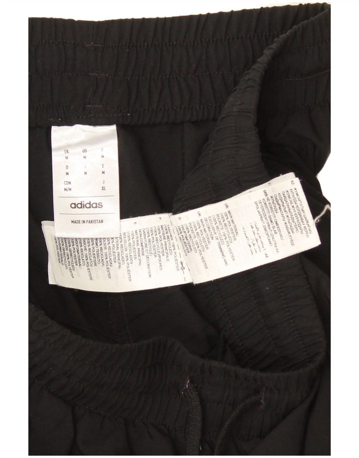 Adidas Mens Tracksuit Trousers Medium Black Polyester