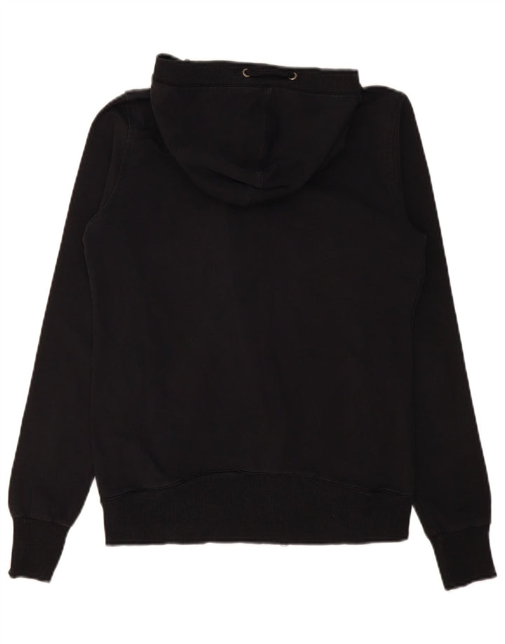 CHAMPION Womens Zip Hoodie Sweater UK 12 Medium Black