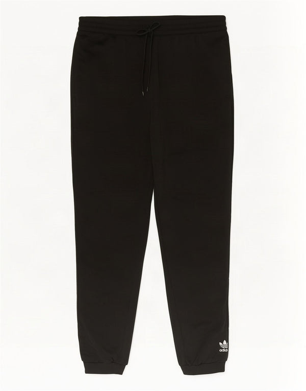 Adidas Mens Tracksuit Trousers Joggers Medium Black Polyester