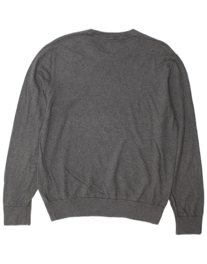 Gap Mens Crew Neck Jumper Sweater Large Grey Cotton
