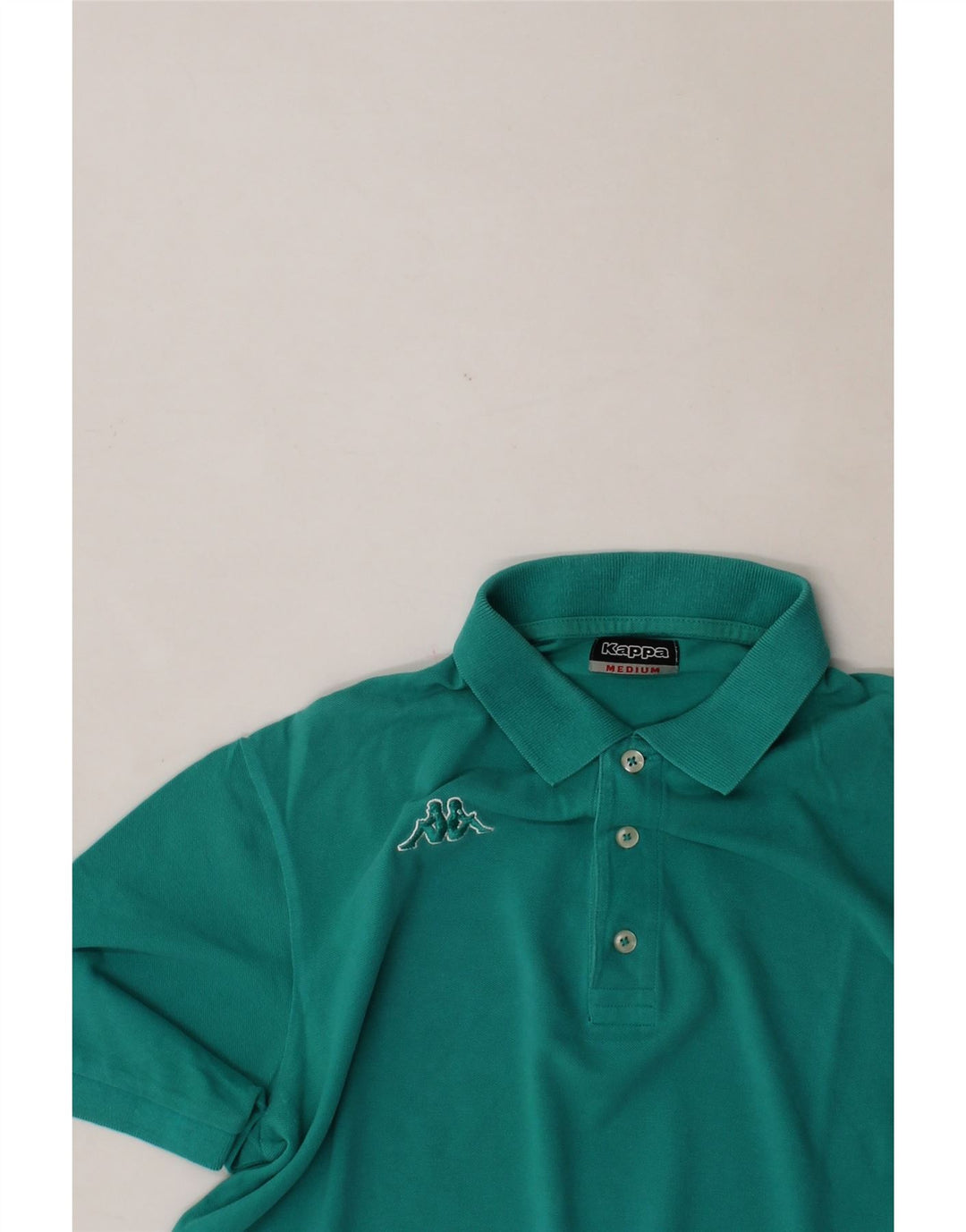 KAPPA Mens Polo Shirt Medium Green Cotton Vintage Kappa and Second-Hand Kappa from Messina Hembry 