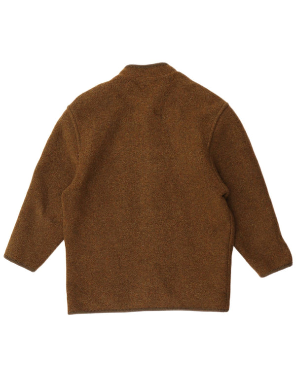 Giesswein Mens Cardigan Sweater UK 38 Medium Khaki Argyle/Diamond Wool
