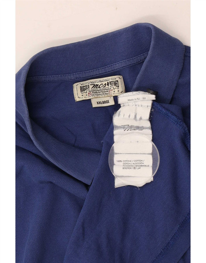 Marlboro Classics Mens Polo Shirt 2XL Blue Cotton