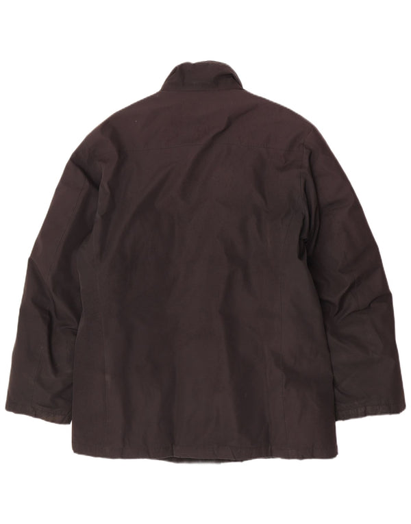 Adidas Mens Padded Coat UK 38/40 Medium Black Polyester