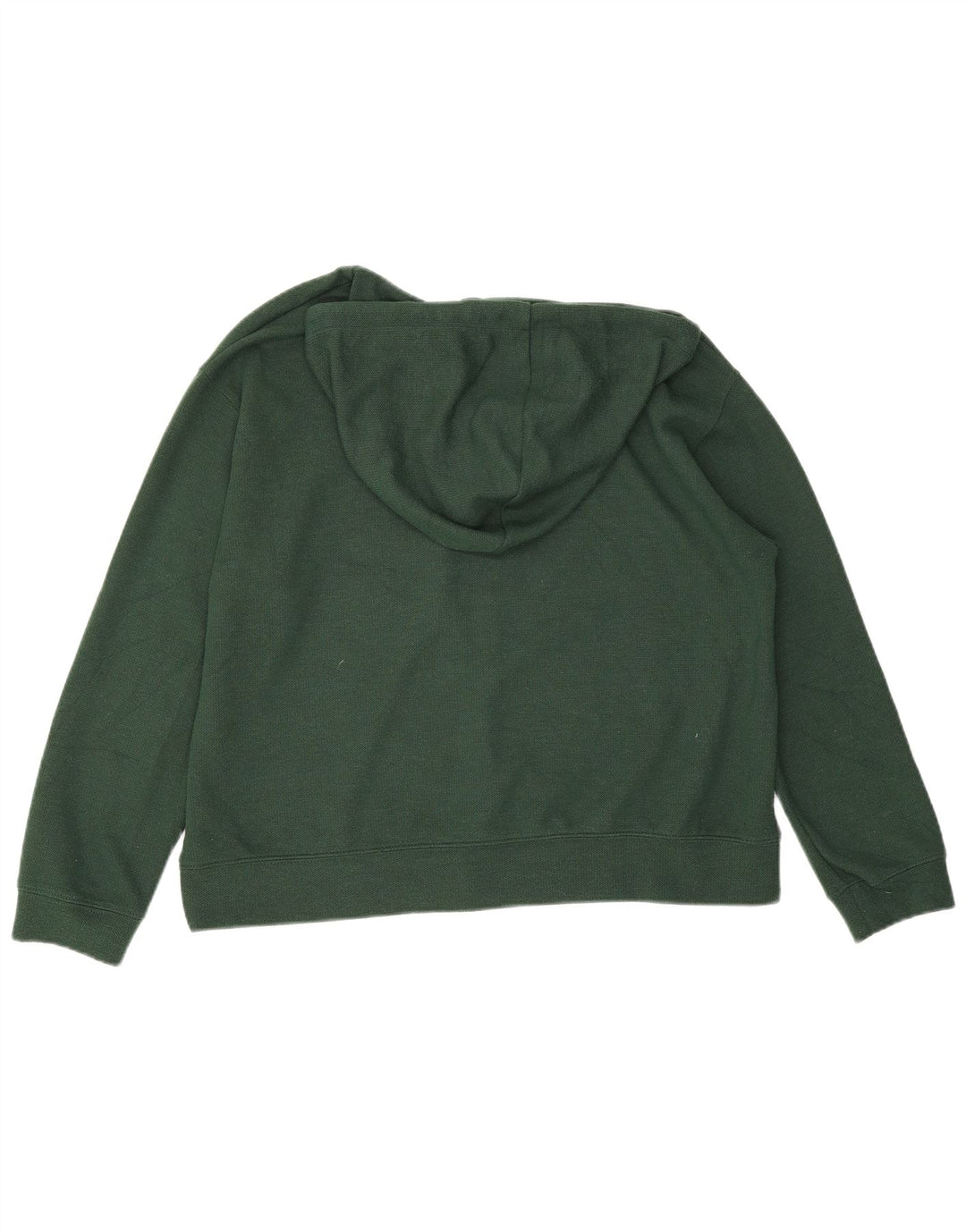 Zara Womens Oversized Hoodie Jumper UK 10 Small Green Polyester