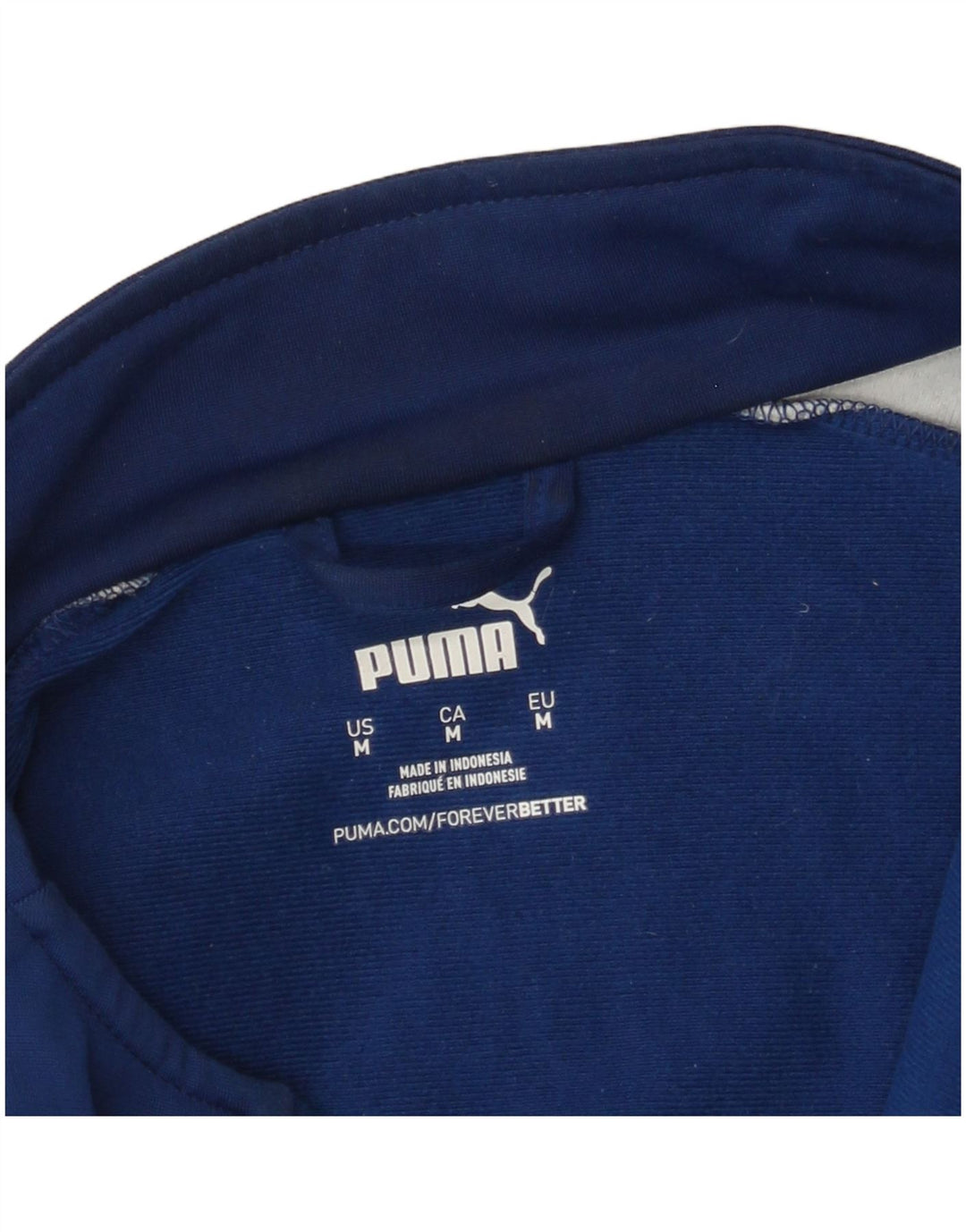 Puma Mens Tracksuit Top Jacket Medium Blue Colourblock