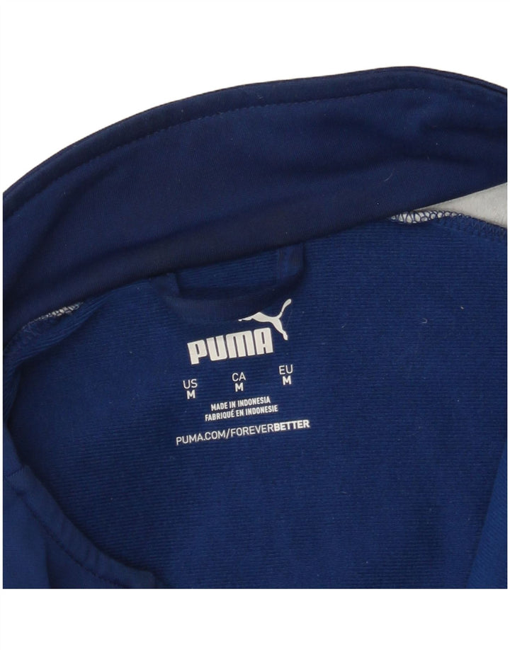 Puma Mens Tracksuit Top Jacket Medium Blue Colourblock