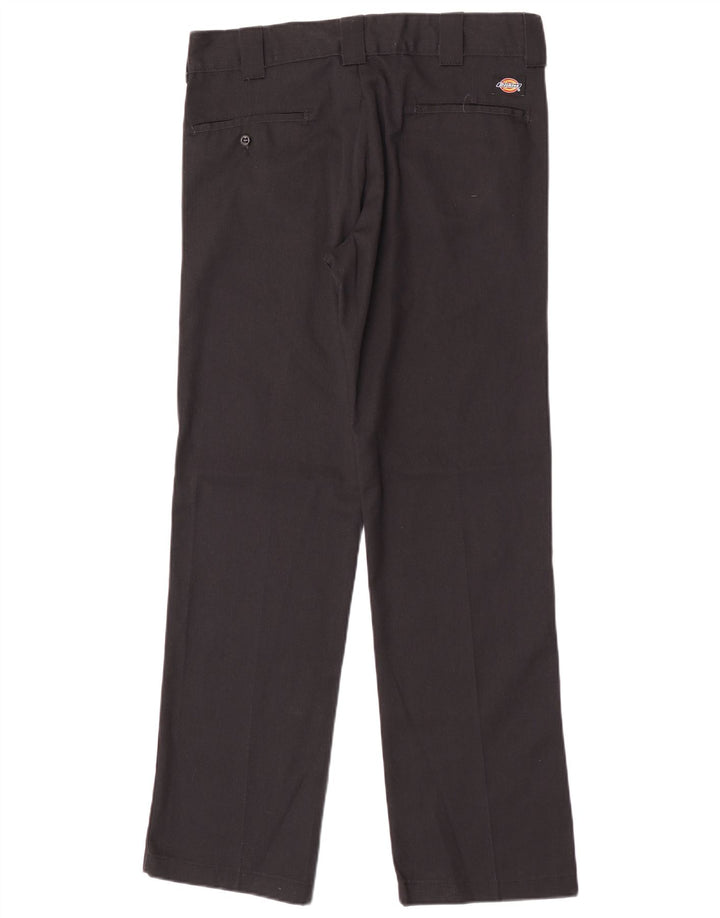 Dickies Mens Straight Chino Trousers W31 L32 Black Polyester
