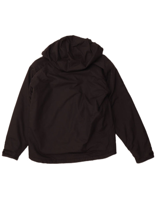 BERGHAUS Mens Hooded Rain Jacket UK 36 Small Black Nylon