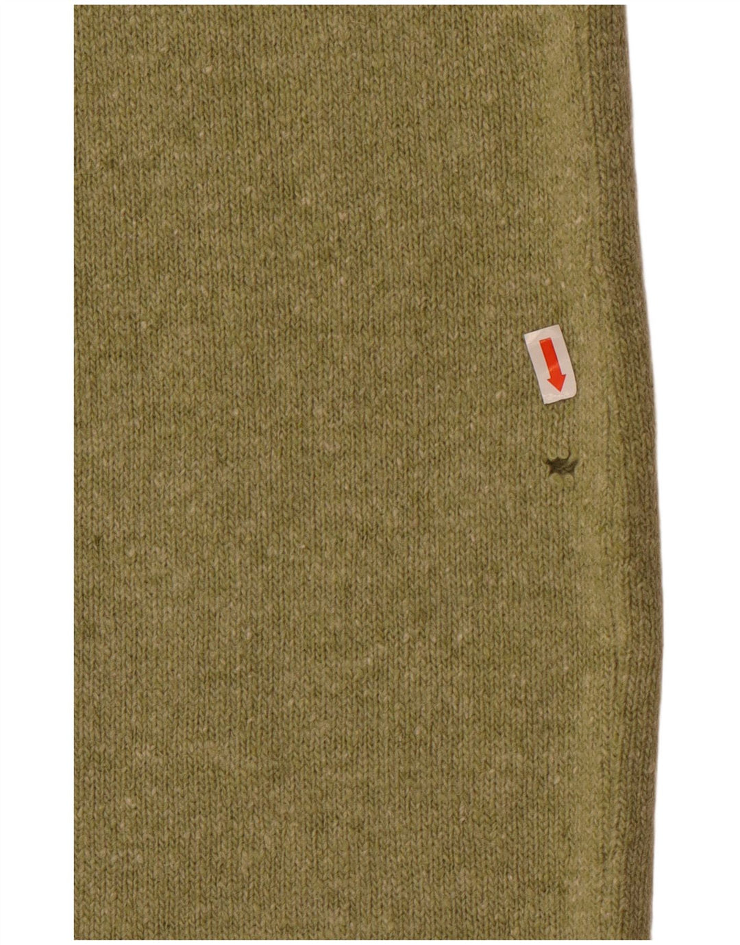 Vintage Womens Knit Midi Skirt Medium W28 Green Wool