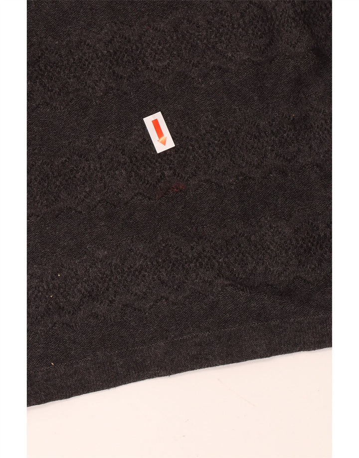 Fat Face Womens High Waist Mini Skirt UK 16 Large W30 Grey Cotton Classic