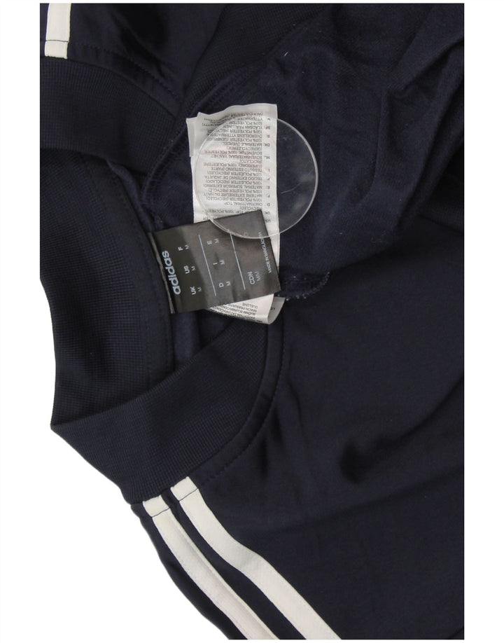 ADIDAS Mens Tracksuit Top Jacket Medium Navy Blue Polyester