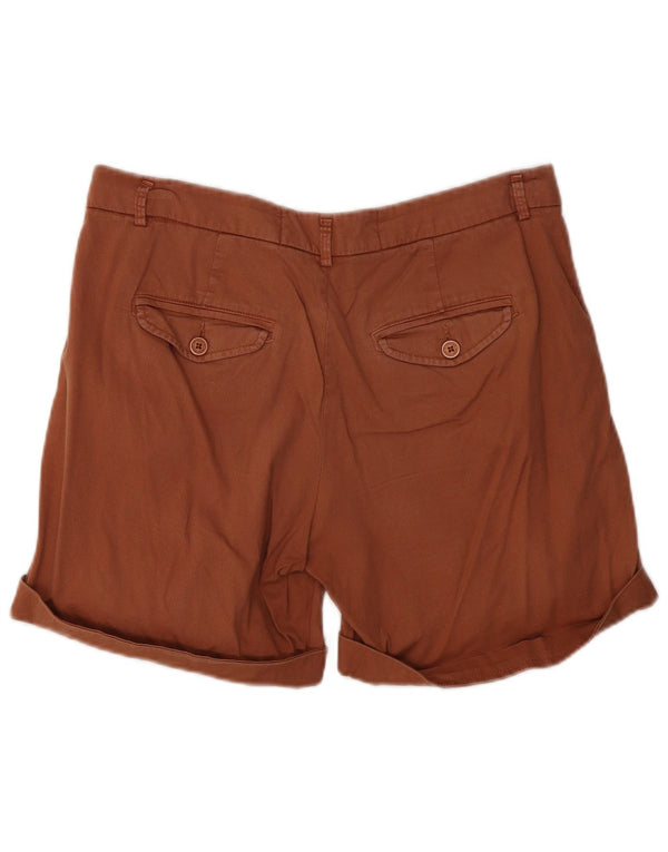 BENETTON Womens Chino Shorts UK 10 Small W30 Brown Cotton