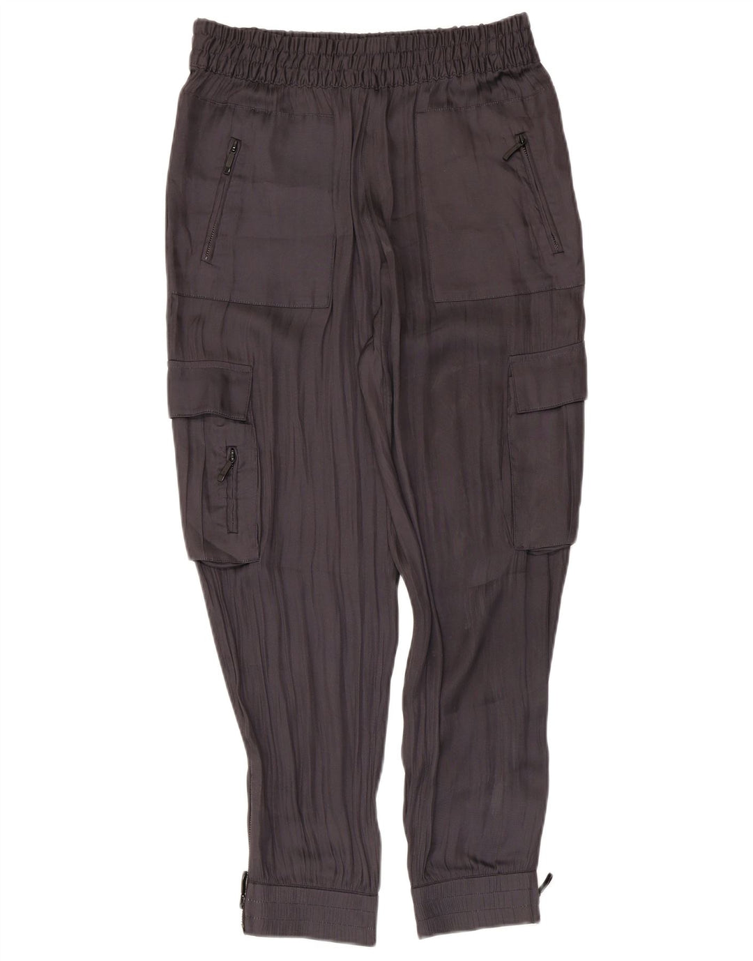 Zara Womens Joggers Cargo Trousers Medium W28 L26 Grey Polyester