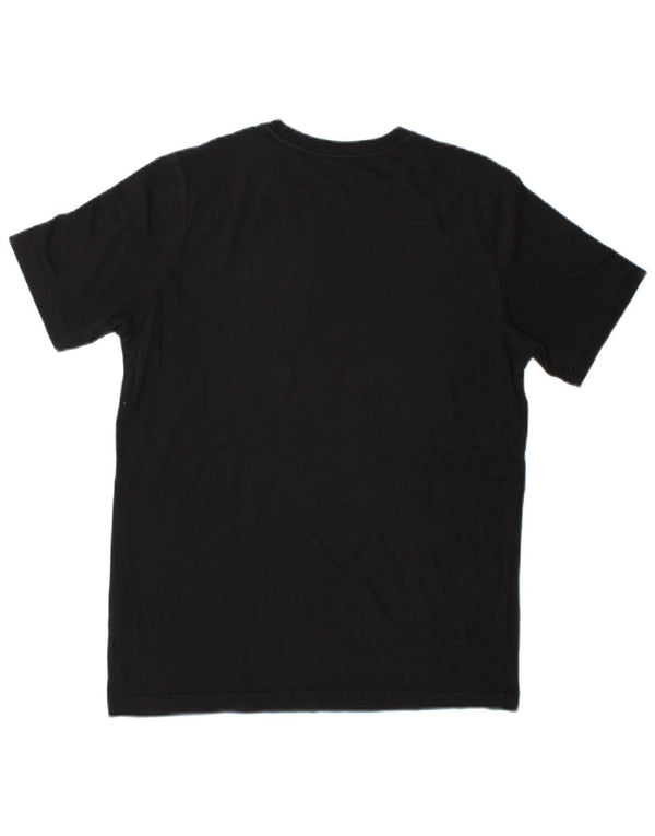 Adidas Boys Graphic T-Shirt Top 13-14 Years Black Cotton