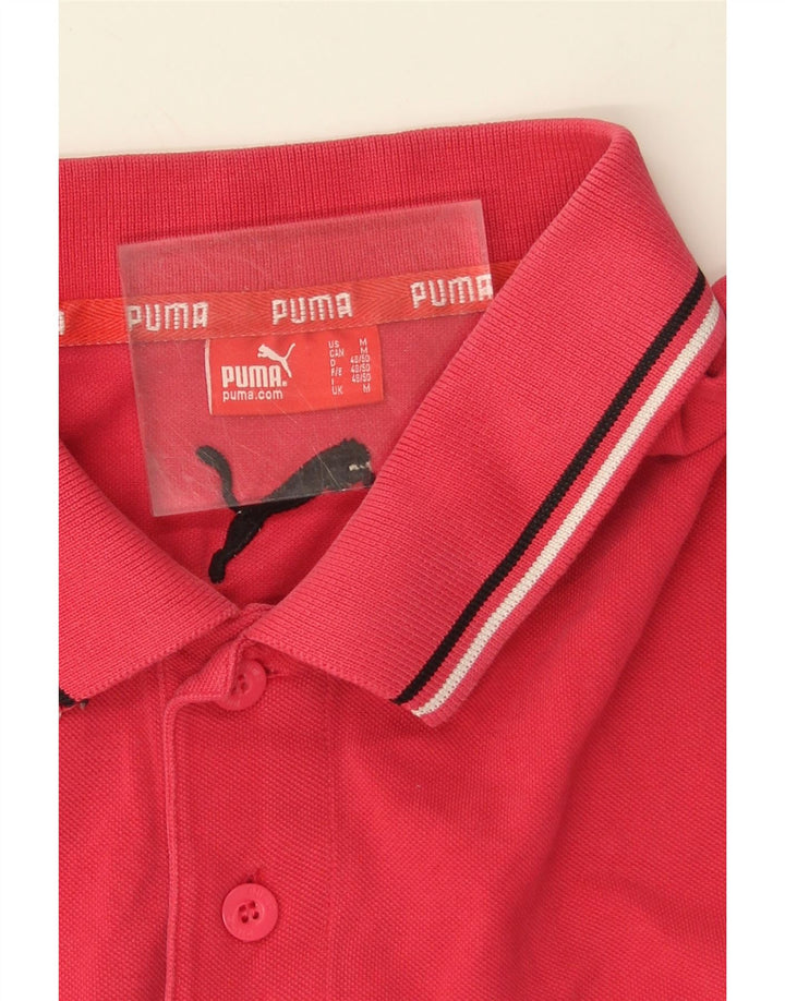 PUMA Mens Polo Shirt Medium Red Vintage Puma and Second-Hand Puma from Messina Hembry 