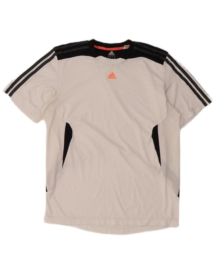 ADIDAS Mens Climacool T-Shirt Top Medium White Colourblock