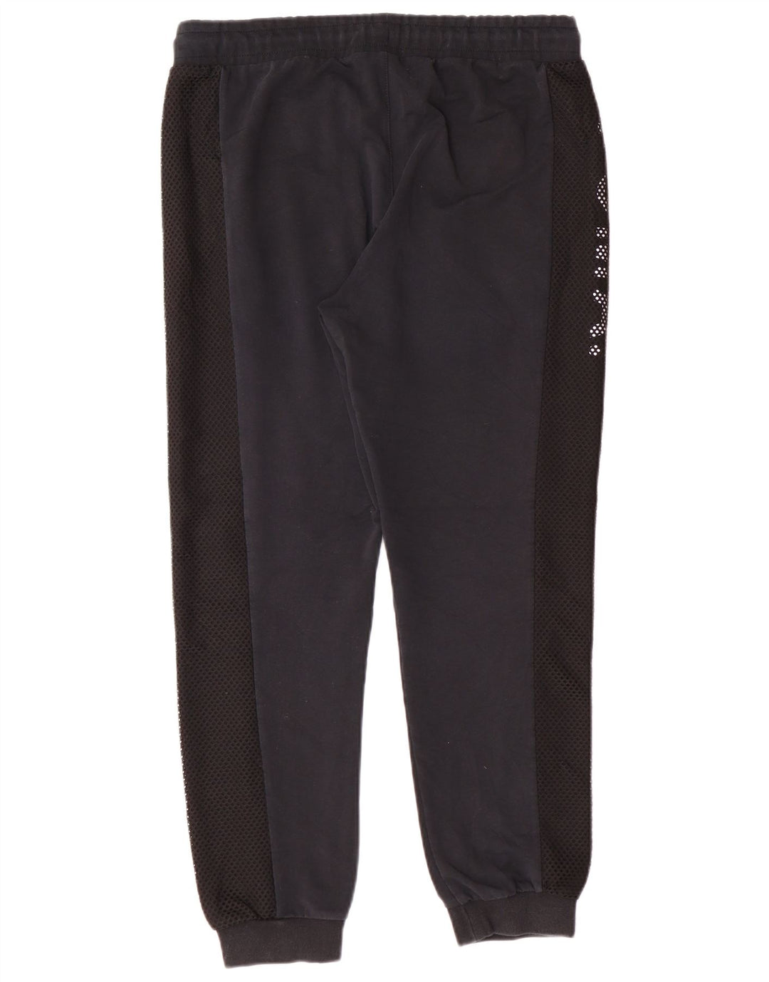 PUMA Mens Graphic Tracksuit Trousers Joggers Medium  Navy Blue Colourblock