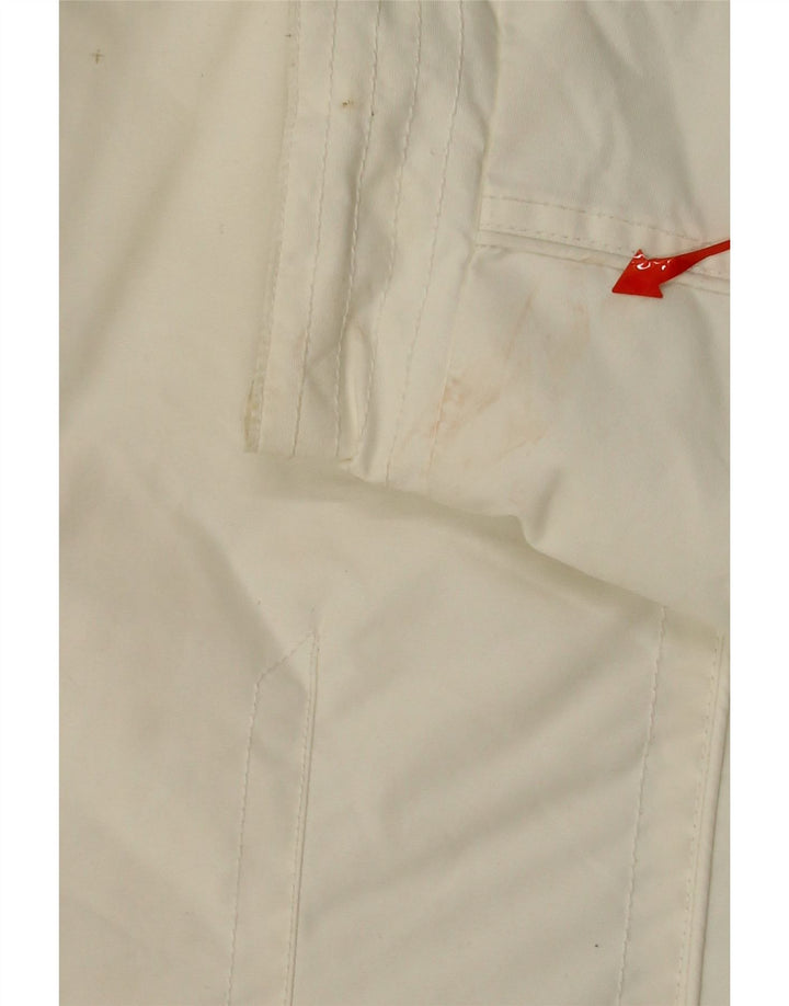VINTAGE Womens Tracksuit Top Jacket UK 16 Large White Nylon Vintage Vintage and Second-Hand Vintage from Messina Hembry 