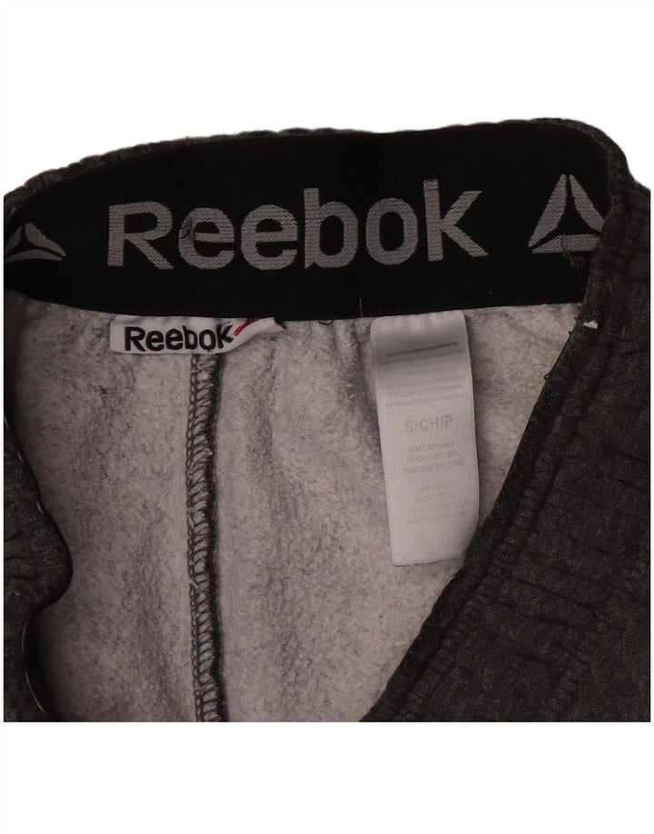 Reebok Mens Graphic Sport Shorts Small  Grey Cotton