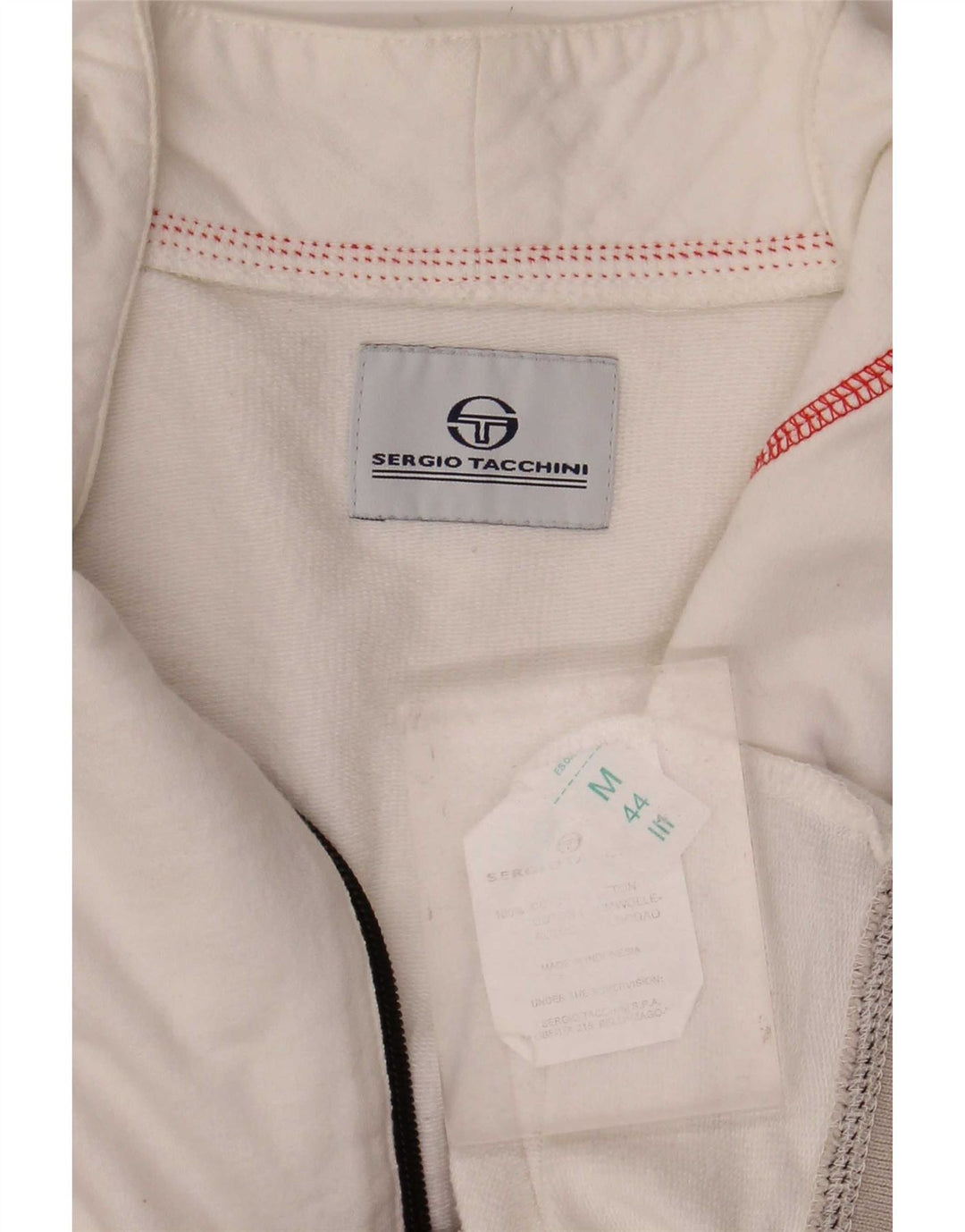 Sergio Tacchini Womens Tracksuit Top Jacket IT 44 Medium White Colourblock