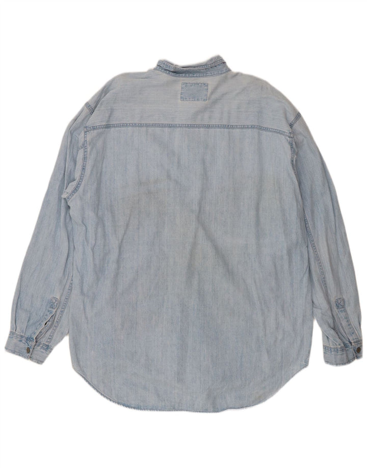 Levi's Mens Denim Shirt XL Blue Cotton