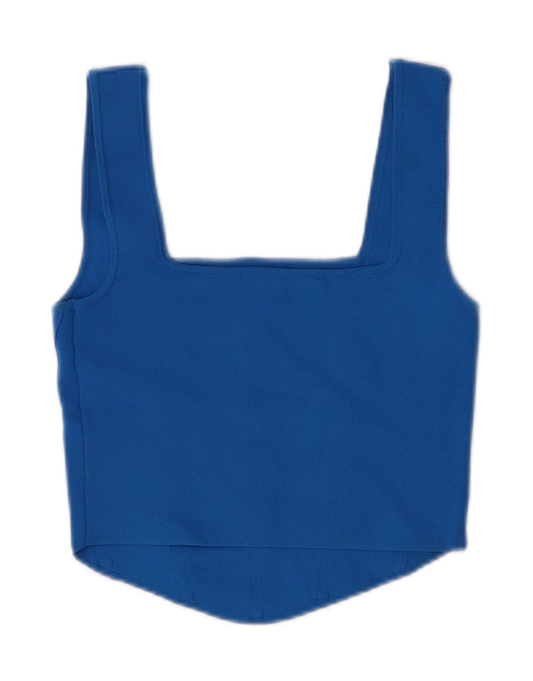 ZARA Womens Crop Top UK 8 Small Blue Viscose Vintage Zara and Second-Hand Zara from Messina Hembry 