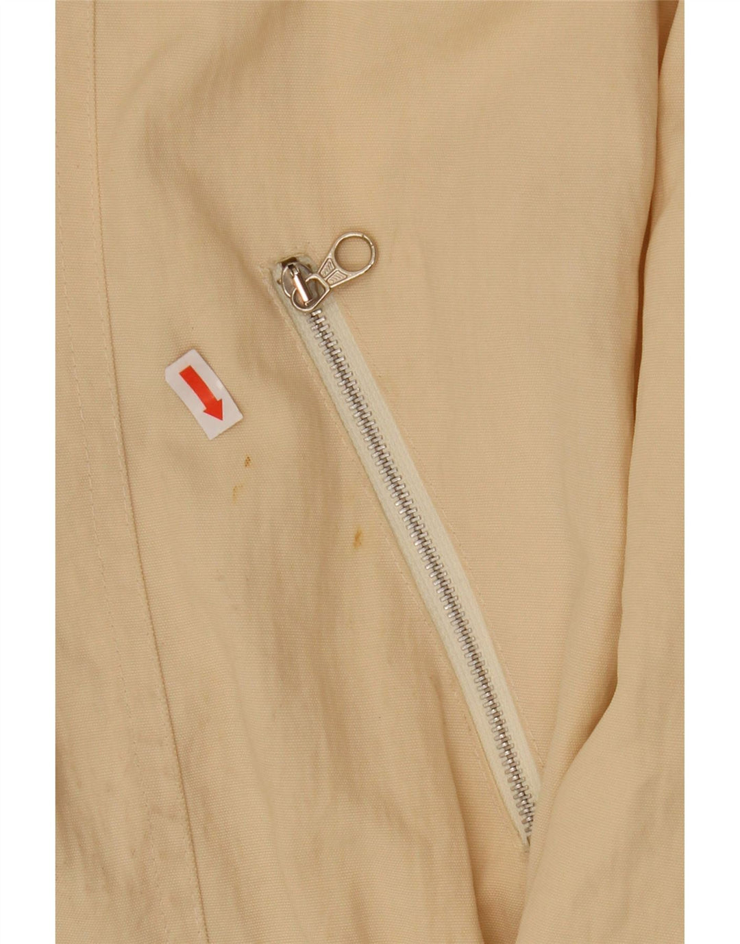 Vintage Womens Hooded Parka Jacket IT 42 Medium Beige