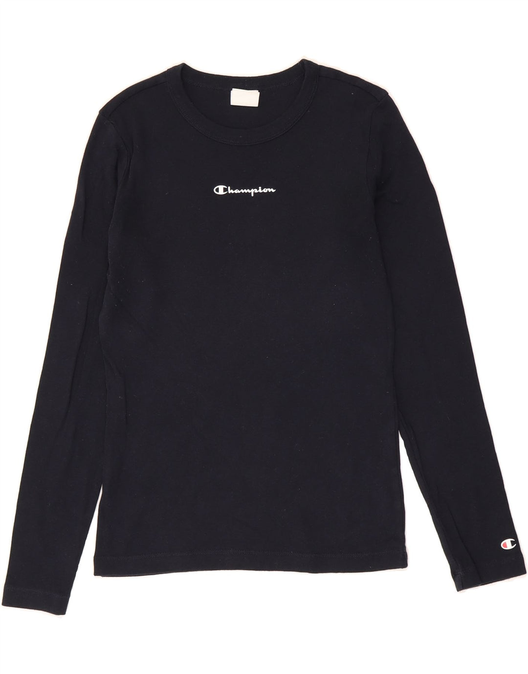 CHAMPION Womens Top Long Sleeve UK 14 Large Black Vintage Champion and Second-Hand Champion from Messina Hembry 