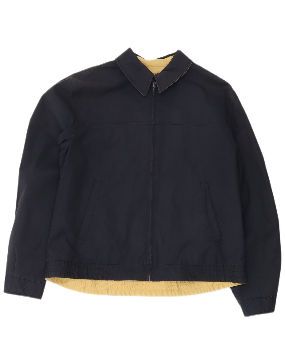 Vintage Mens Bomber Jacket UK 38 Medium Navy Blue