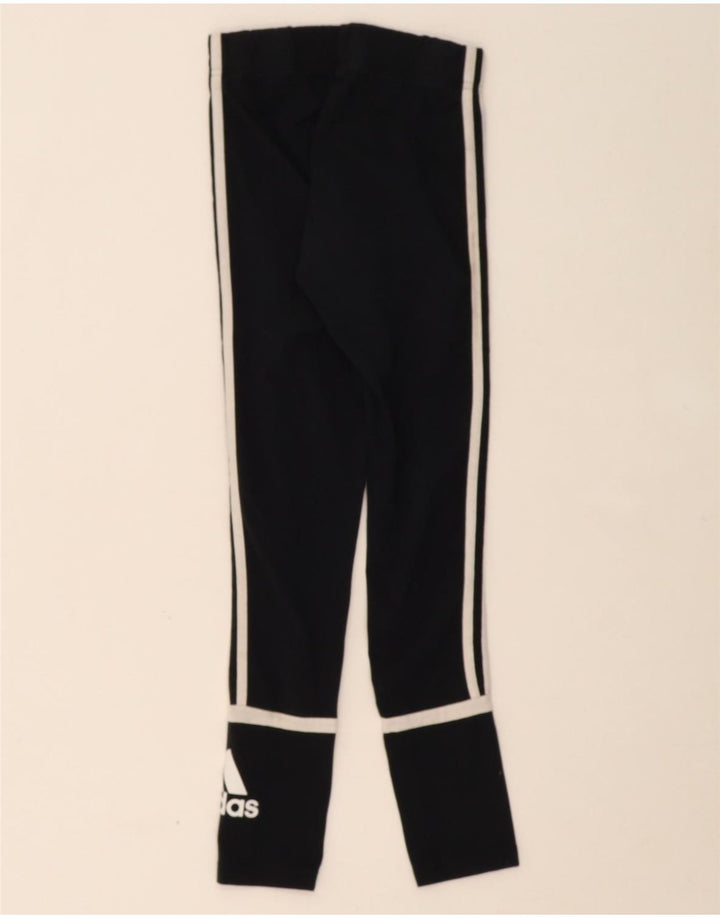 ADIDAS Womens Leggings UK 8/10 Small Black Vintage Adidas and Second-Hand Adidas from Messina Hembry 
