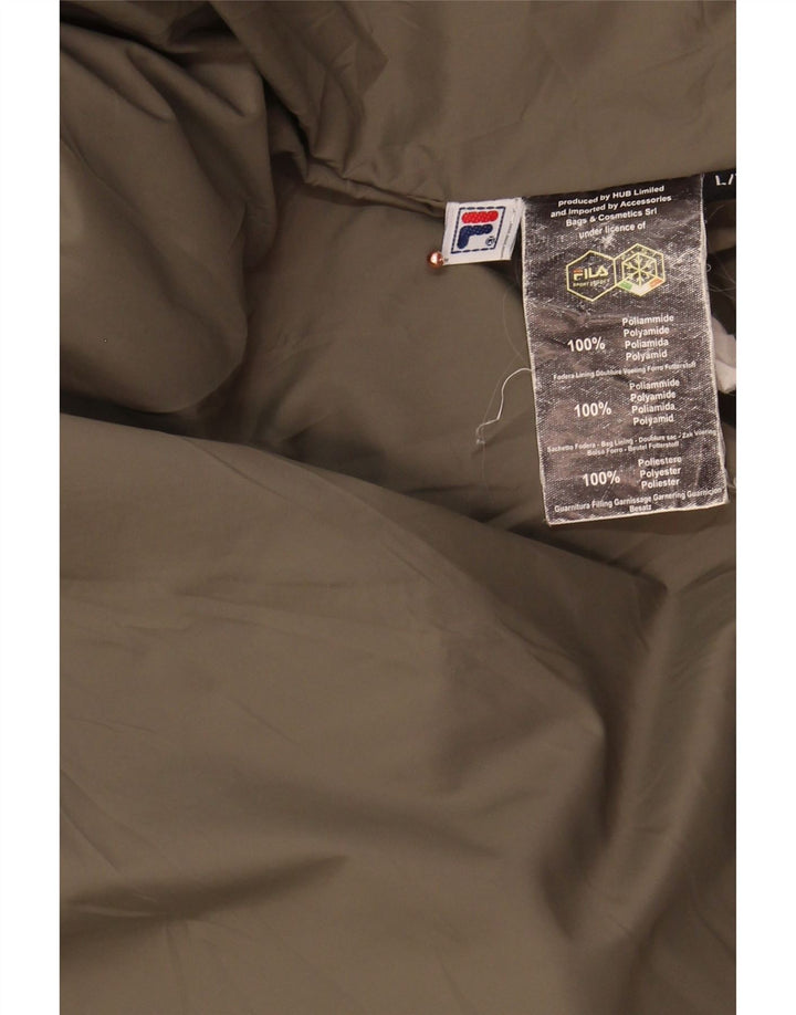 FILA Mens Padded Jacket UK 40 Large Green Polyamide