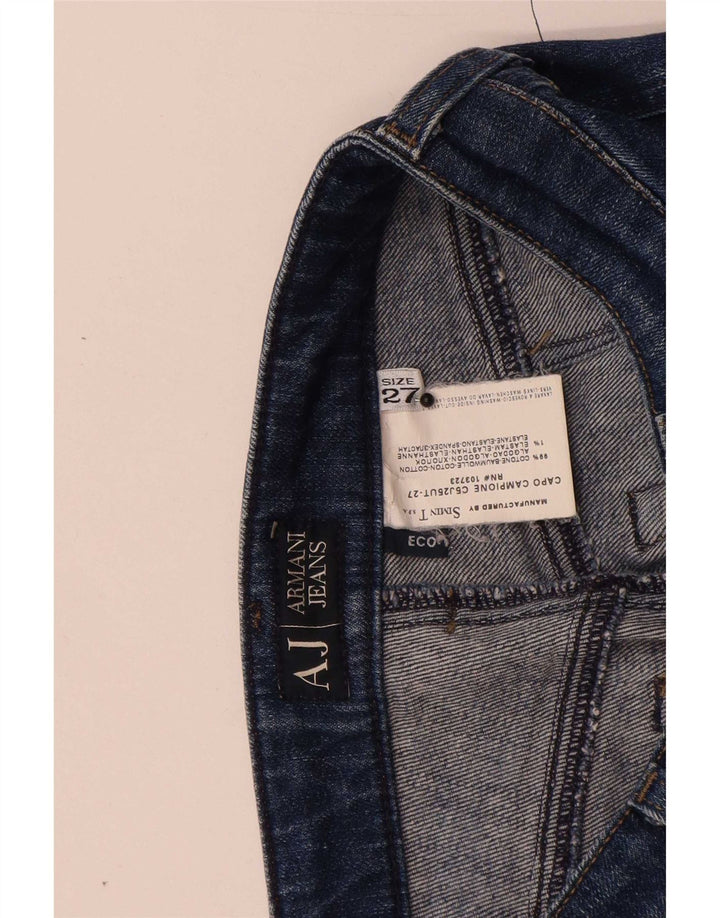 Armani Womens Bootcut Jeans W27 L29 Blue Cotton