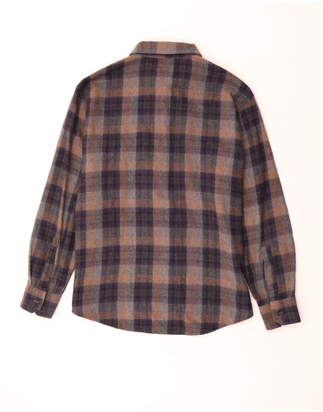 SEA BARRIER Mens Overshirt Shirt XL Grey Check Acrylic