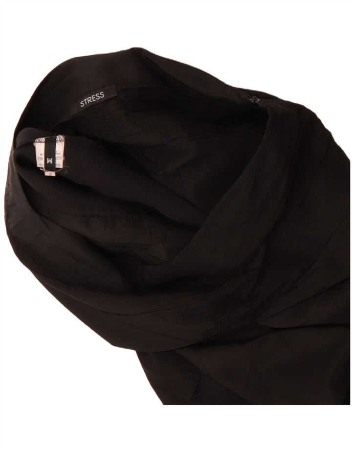 Vintage Womens Tulip Skirt Medium W30 Black Acetate