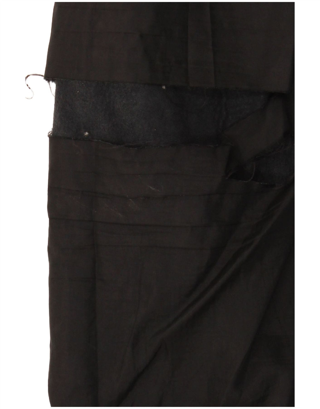 Vintage Womens Leather Skirt W29 Medium Black