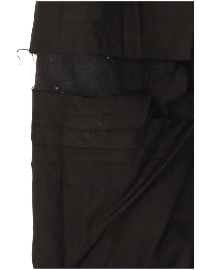 Vintage Womens Leather Skirt W29 Medium Black