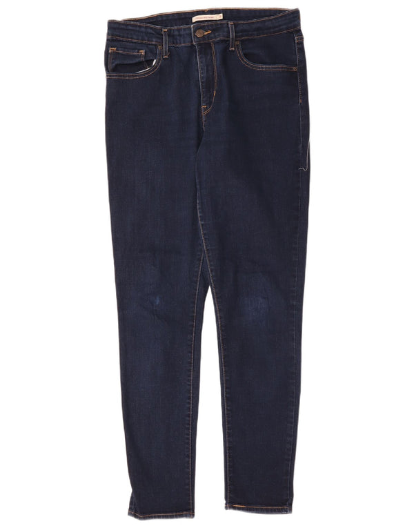 Levi's Womens 721 High Rise Skinny Jeans W31 L30 Navy Blue Cotton