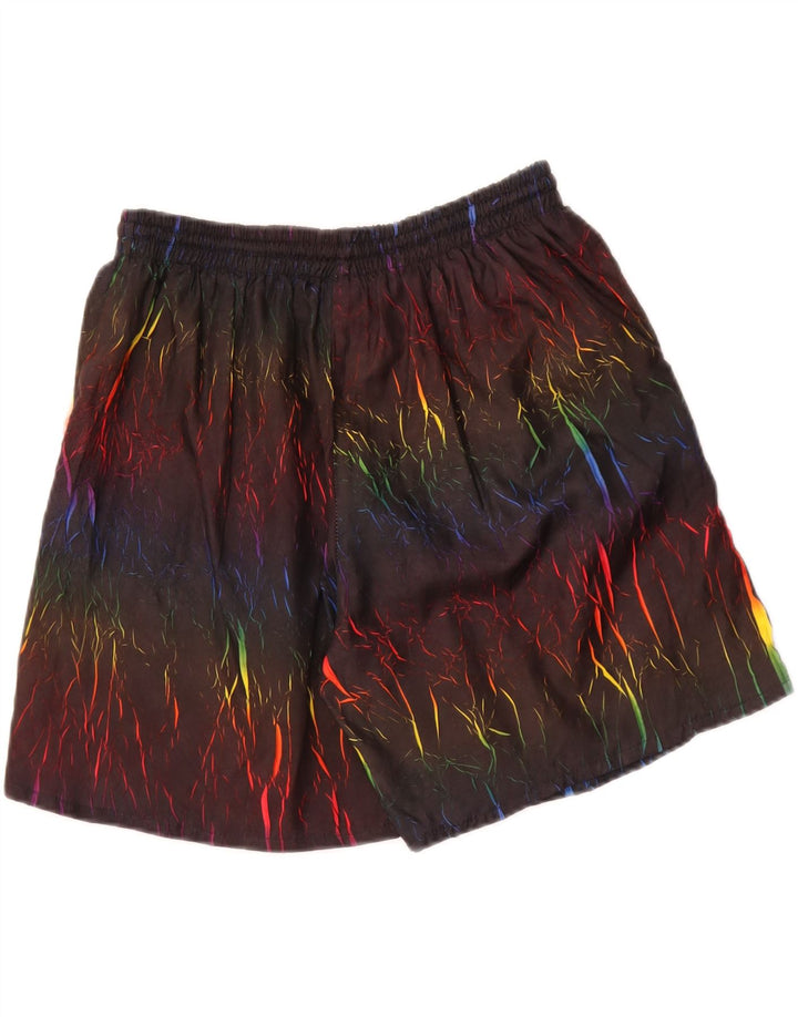 VINTAGE Mens Sport Shorts Large  Multicoloured Tie Dye Polyamide Vintage Vintage and Second-Hand Vintage from Messina Hembry 