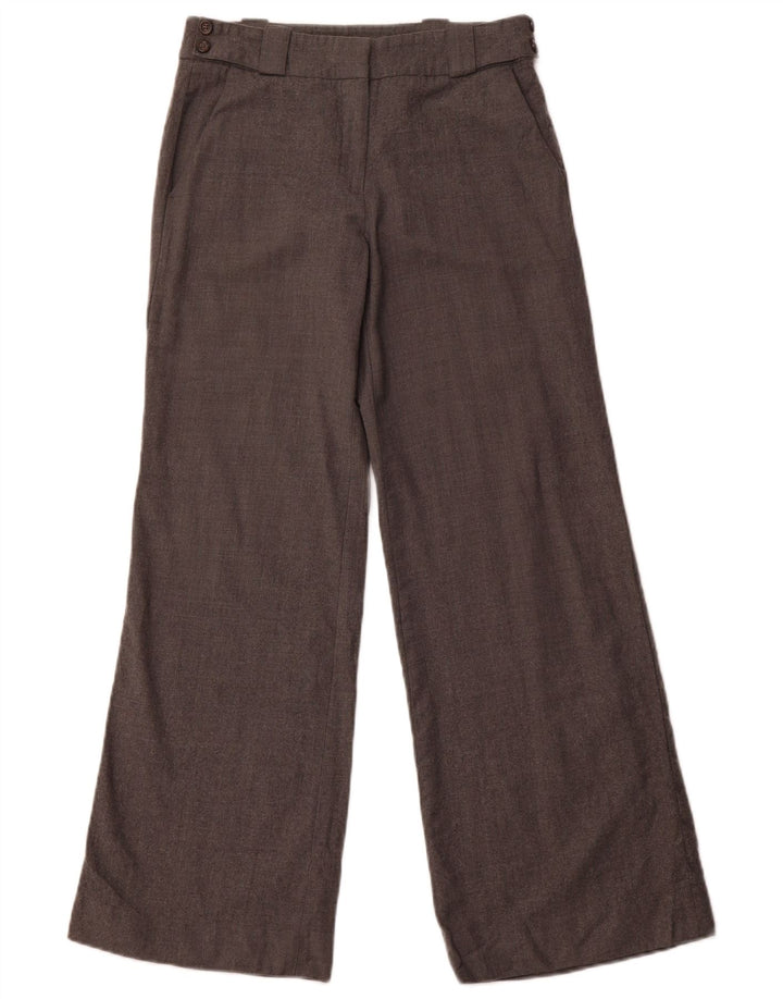 MASSIMO DUTTI Womens Loose Fit Chino Trousers EU 36 Small W26 L29 Grey