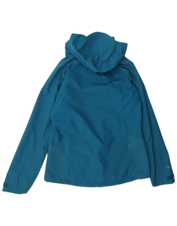 Berghaus Womens Hooded Rain Jacket UK 12 Medium Blue Polyamide