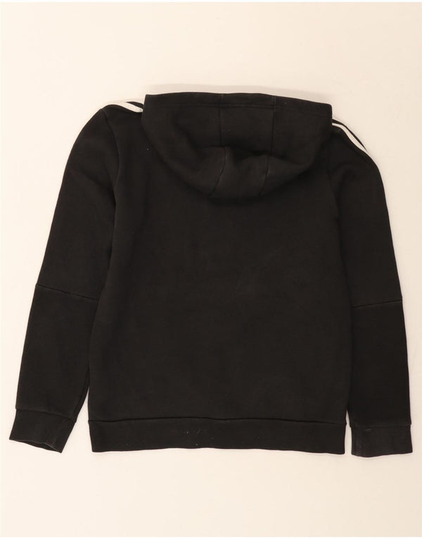 Adidas Girls Hoodie Jumper 13-14 Years Black Cotton