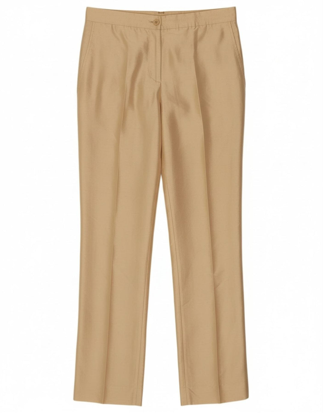 Aspesi Womens Slim Chino Trousers IT 42 Medium W30 L29 Beige Silk