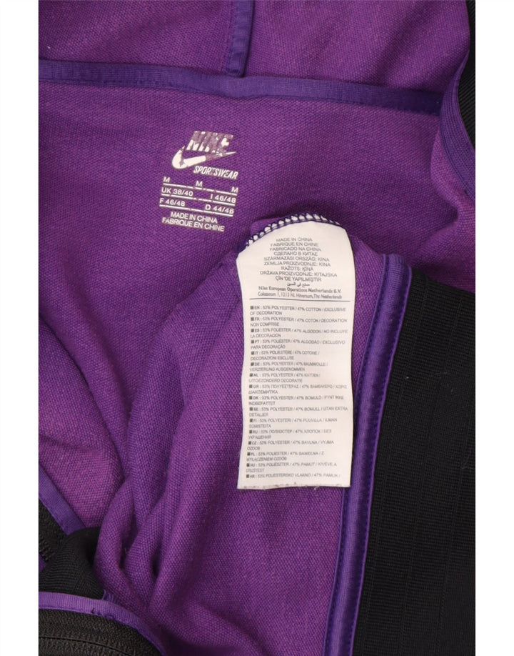 NIKE Mens Tracksuit Top Jacket UK 38/40 Medium Purple Colourblock