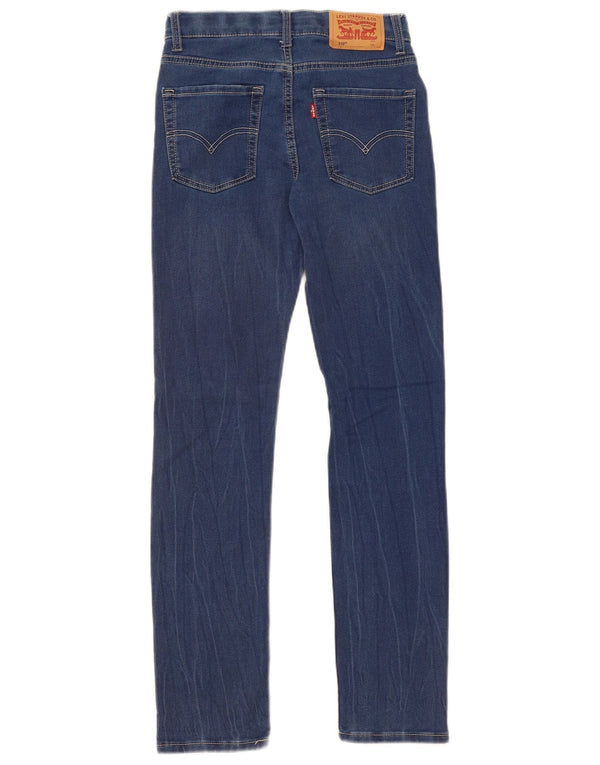 Levi's Girls 510 Skinny Jeans 11-12 Years W26 L28 Navy Blue Cotton