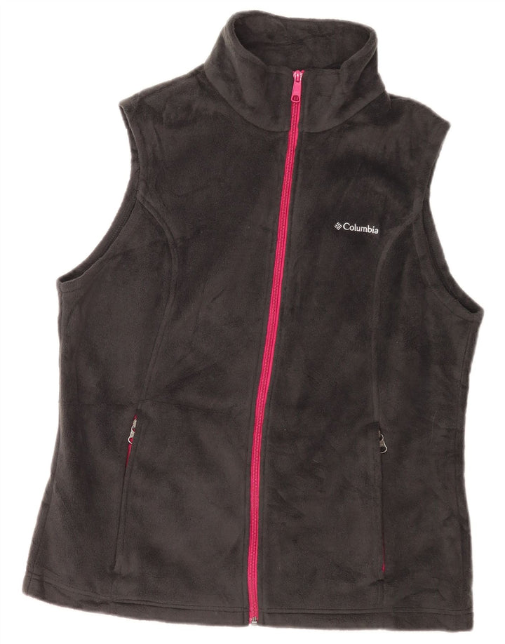 Columbia Womens Fleece Gilet UK 16 Large Grey Polyester